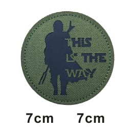 This is how WAY full helmet embroidered armband badge military stripes fastener hook and loop patch