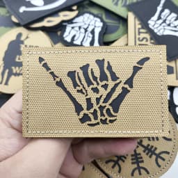 This is how WAY full helmet embroidered armband badge military stripes fastener hook and loop patch