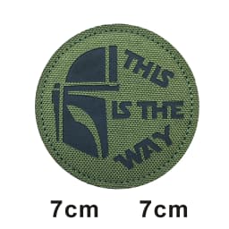 This is how WAY full helmet embroidered armband badge military stripes fastener hook and loop patch