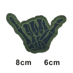 This is how WAY full helmet embroidered armband badge military stripes fastener hook and loop patch