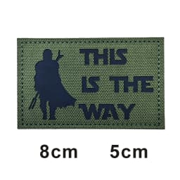 This is how WAY full helmet embroidered armband badge military stripes fastener hook and loop patch