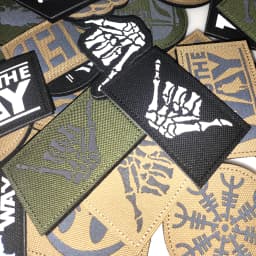 This is how WAY full helmet embroidered armband badge military stripes fastener hook and loop patch