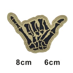 This is how WAY full helmet embroidered armband badge military stripes fastener hook and loop patch