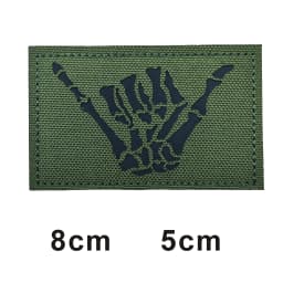 This is how WAY full helmet embroidered armband badge military stripes fastener hook and loop patch