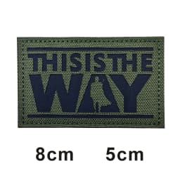 This is how WAY full helmet embroidered armband badge military stripes fastener hook and loop patch
