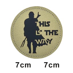 This is how WAY full helmet embroidered armband badge military stripes fastener hook and loop patch