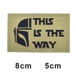 This is how WAY full helmet embroidered armband badge military stripes fastener hook and loop patch