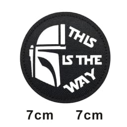 This is how WAY full helmet embroidered armband badge military stripes fastener hook and loop patch