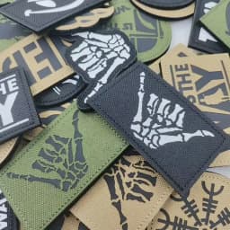 This is how WAY full helmet embroidered armband badge military stripes fastener hook and loop patch