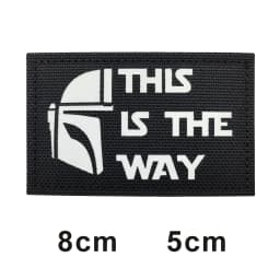 This is how WAY full helmet embroidered armband badge military stripes fastener hook and loop patch