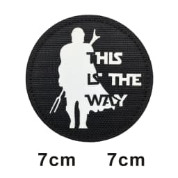 This is how WAY full helmet embroidered armband badge military stripes fastener hook and loop patch