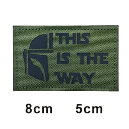 This is how WAY full helmet embroidered armband badge military stripes fastener hook and loop patch