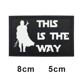 This is how WAY full helmet embroidered armband badge military stripes fastener hook and loop patch