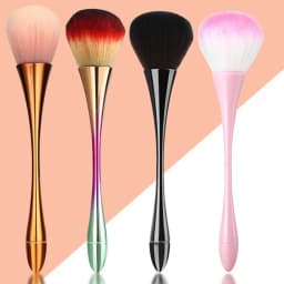 1pc Soft Slender-Waist Nail Dust Brush Dust Clean Nail Art Cleaner Remover Powder Brush Make Up Colorful Mnicure Pen Tools