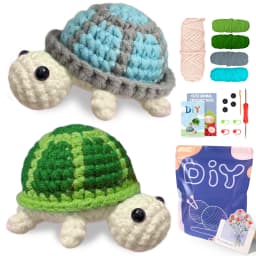 Animal Family Crochet Kit for BeginnersCrochet Starter Kits,DIY Crochet Kit For Beginners,Crocheting Knitting Kit Step-by-Step