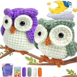 Animal Family Crochet Kit for BeginnersCrochet Starter Kits,DIY Crochet Kit For Beginners,Crocheting Knitting Kit Step-by-Step