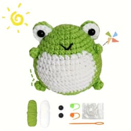 Animal Family Crochet Kit for BeginnersCrochet Starter Kits,DIY Crochet Kit For Beginners,Crocheting Knitting Kit Step-by-Step