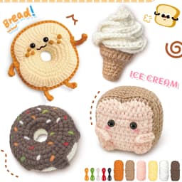 Animal Family Crochet Kit for BeginnersCrochet Starter Kits,DIY Crochet Kit For Beginners,Crocheting Knitting Kit Step-by-Step