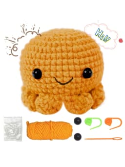 Animal Family Crochet Kit for BeginnersCrochet Starter Kits,DIY Crochet Kit For Beginners,Crocheting Knitting Kit Step-by-Step