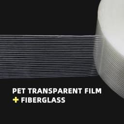 50M Grid Fiber Tape Toy Airplane Model Super Strong Mesh Single-Sided Tape Wear-Resistant Glass Fiber Strong Reinforced Tape