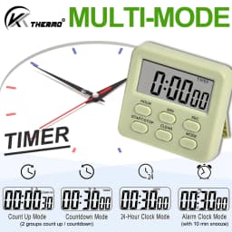 Multifunctional Kitchen Timer, Alarm Clock, Home Cooking, Practical Supplies, Kitchen Tools, Camping, New