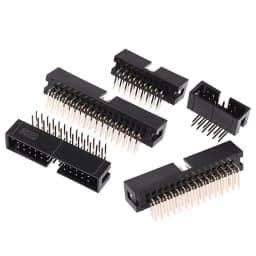 10pcs dip 6P 10P 20P 26P 34P 40P PIN 2.54MM pitch MALE SOCKET straight idc box headers PCB CONNECTOR DOUBLE ROW DC3 HEADER