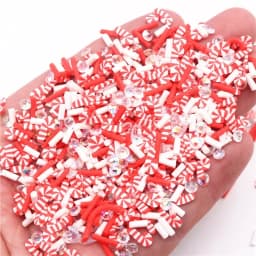 Christmas Polymer Clay Slices Sprinkles Snowflake Penguin Halloween Hot Clay DIY Supplies Nails Art Slime Phone For Gift Toys
