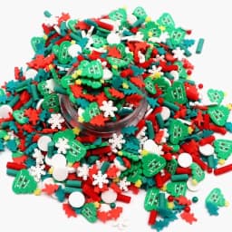 Christmas Polymer Clay Slices Sprinkles Snowflake Penguin Halloween Hot Clay DIY Supplies Nails Art Slime Phone For Gift Toys