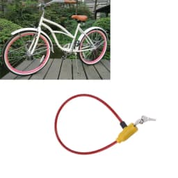 Universal Anti-Theft Bike Bicycle Lock Stainless Steel Cable Coil For Castle Motorcycle Cycle Mtb Bike Security Lock With 2 Key