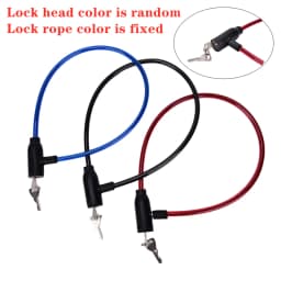 Universal Anti-Theft Bike Bicycle Lock Stainless Steel Cable Coil For Castle Motorcycle Cycle Mtb Bike Security Lock With 2 Key