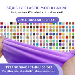 Color 121~160 Stretch Mochi Smooth Minky Fabric Hopen 95% Polyester 5% Spandex Stretch 4 Side Plush Fabric For Diy Sewing Toy