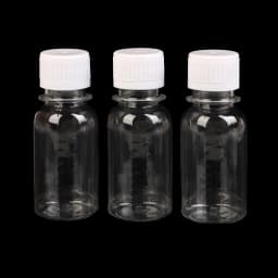 5PCS 60ML Small Plastic Bottles Ginger Shot Bottles With Caps Mini Juice Bottles Reusable Liquid Bottle Container Leak Proof