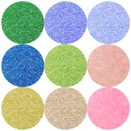 1230-6150pcs 2mm Silver-Color Core Transparent Glass Seed beads Loose beads Uniform Size French Embroidery Tassel Accessories