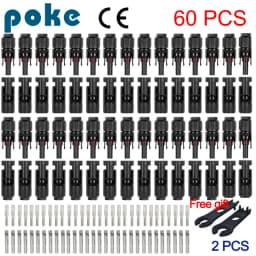 10/20/100pcs Solar Connectors 1000V 30A Solar Panel Branch PV Connectors Photovoltaic Connect Solar