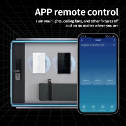TNCE Tuya US Switch WiFi Zigbee, 1/2/3/4 Gang, No-Neutral/Wire LED Light Control Wall Button, Smart Voice with Alexa Google Home