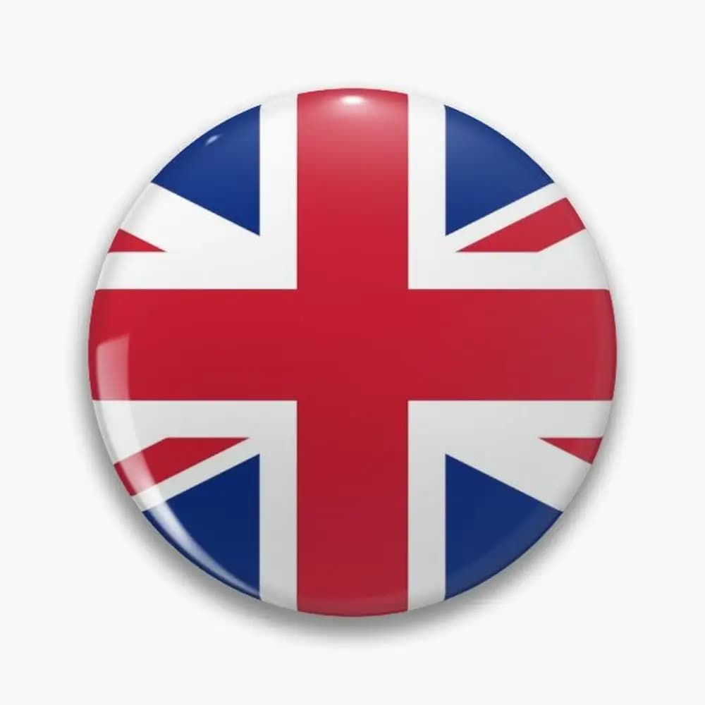 United Kingdom Flag - Union Jack Sticker Sheet Pin Buttons Brooches Jewelry Accessory Customize Brooch Fashion Lapel Badges