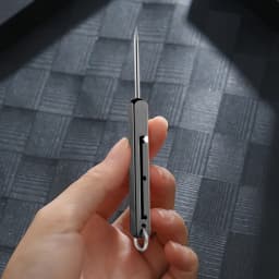 Metal Titanium Toothpicks Portable Toothpick Keychain Three Gear Adjustment Teeth Toothpick Reusable Toothpicks for Picnic Campi