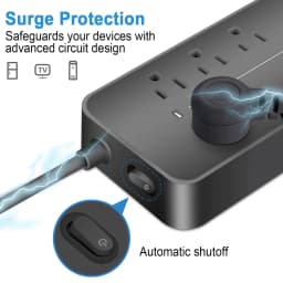Power Strip US Plug AC Outlets Multitap Electrical Socket Extension Cord With USB C Ports Fast Charging Network Filter Adapter