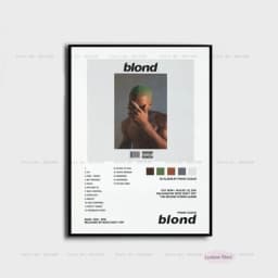 New Frank Poster Prints Ocean Blonde Nostalgia Ultra Hip Hop Music Album Canvas Painting Art Wall Picture Living Room Home Decor