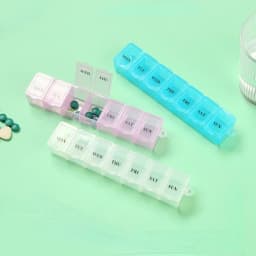 New Mini Weekly Pill Case Tablet Holder 7 Days Medicine Box Storage Organizer Container for Vitamin Fish Oils Lattice Splitters