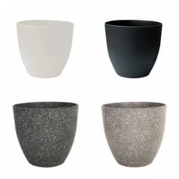 Frosted Imitation Stone Flower Pots Gardening Flowers Green Plant Pots European Style Thickened and Durable Plastic Flower Pots