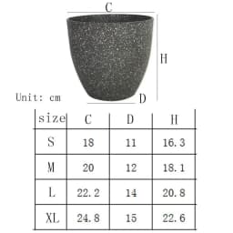 Frosted Imitation Stone Flower Pots Gardening Flowers Green Plant Pots European Style Thickened and Durable Plastic Flower Pots