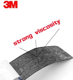 3M 9448A Black Double-Sided Self Adhesive 3m 16-100mm Strong Non-Trace High Temperature Resistant Hook and Loop Fastener Tape