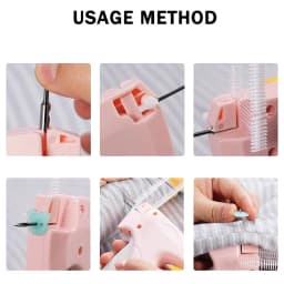 Garment Label Gun Quilt Holder Hangtag Gun Soft Silicone Pinless Snap Single Needle Sewing Gun Non-Tracking Sheet Anti-slip Tool