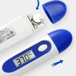 Pulse Oximeter Finger Clip Pulse Thermometer Electronic Soft Head Oral Armpit Temperature Measurement Household Adults Children