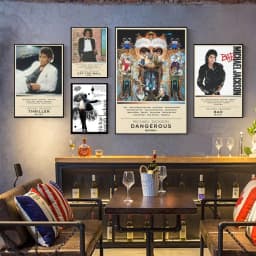 Michael Jackson Classic Vintage Posters Whitepaper Prints Posters Artwork Kawaii Room Decor