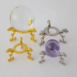 Crystal Ball Metal Base Figurine Display Stand Handicraft Sphere Stone Support Diamond Holder Desktop Ornament Photography Props