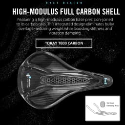 RYET Carbon 3D Printed Saddle 145/155MM 190g 7*9 Bike Seating For Men Women Triathlon Road MTB Mountain Gravel Cycling Parts
