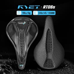 RYET Carbon 3D Printed Saddle 145/155MM 190g 7*9 Bike Seating For Men Women Triathlon Road MTB Mountain Gravel Cycling Parts