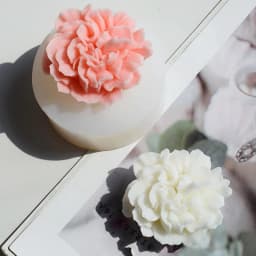 Carnation Flower Aromatherapy Gypsum DIY Candle Expansion Stone Handmade Soap Decoration Silicone Mold